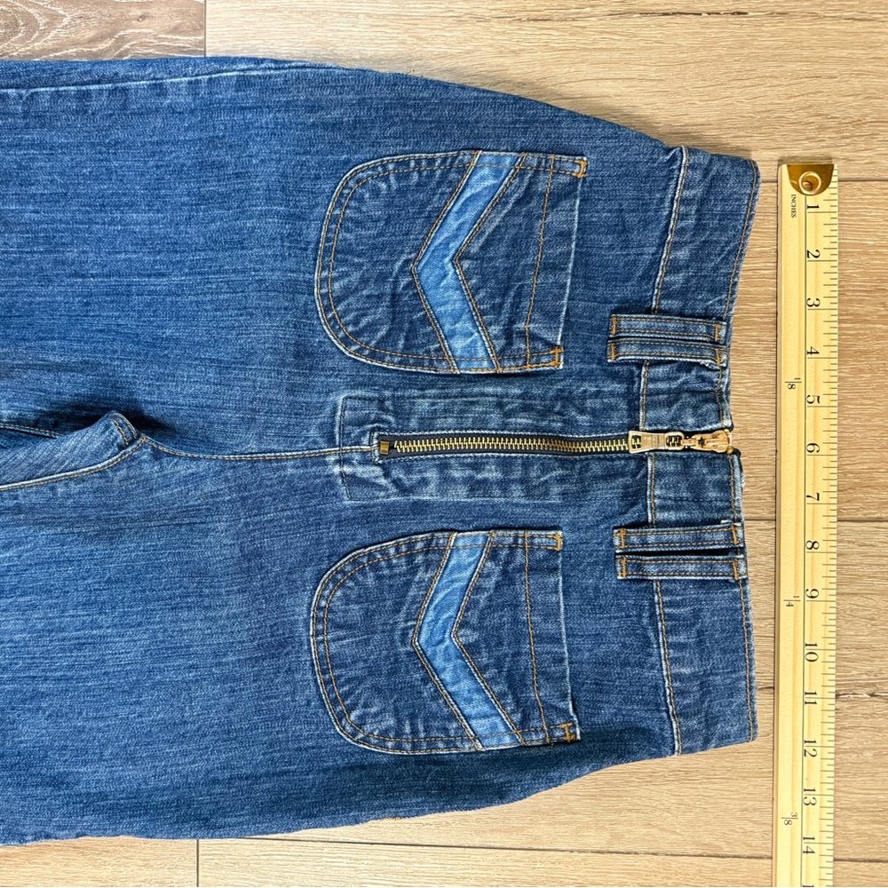 REVICE Dark Blue Flare Jeans - Picture 9 of 11
